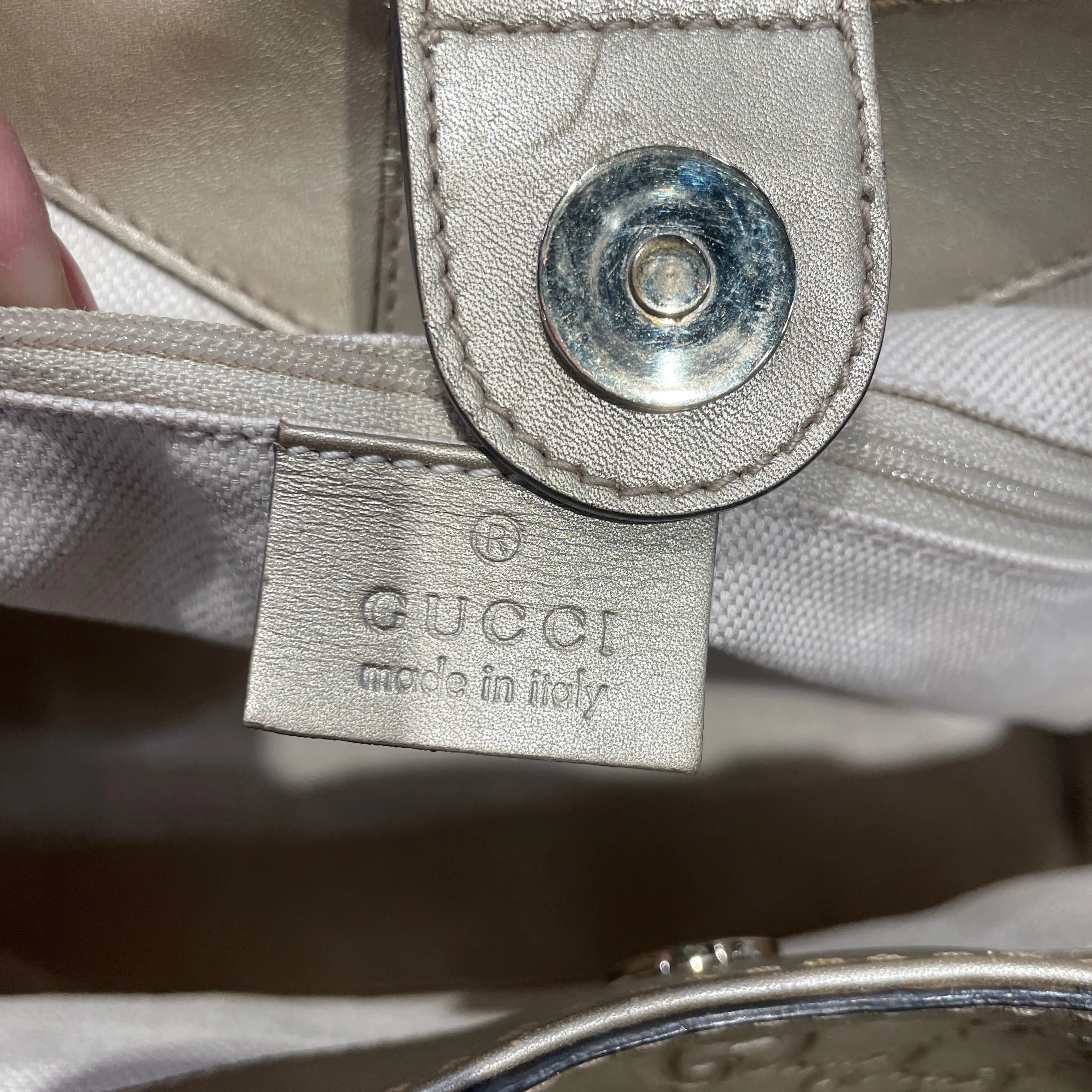 GUCCI/Hand Bag/L/Monogram/MLT/GG Signature Sukey