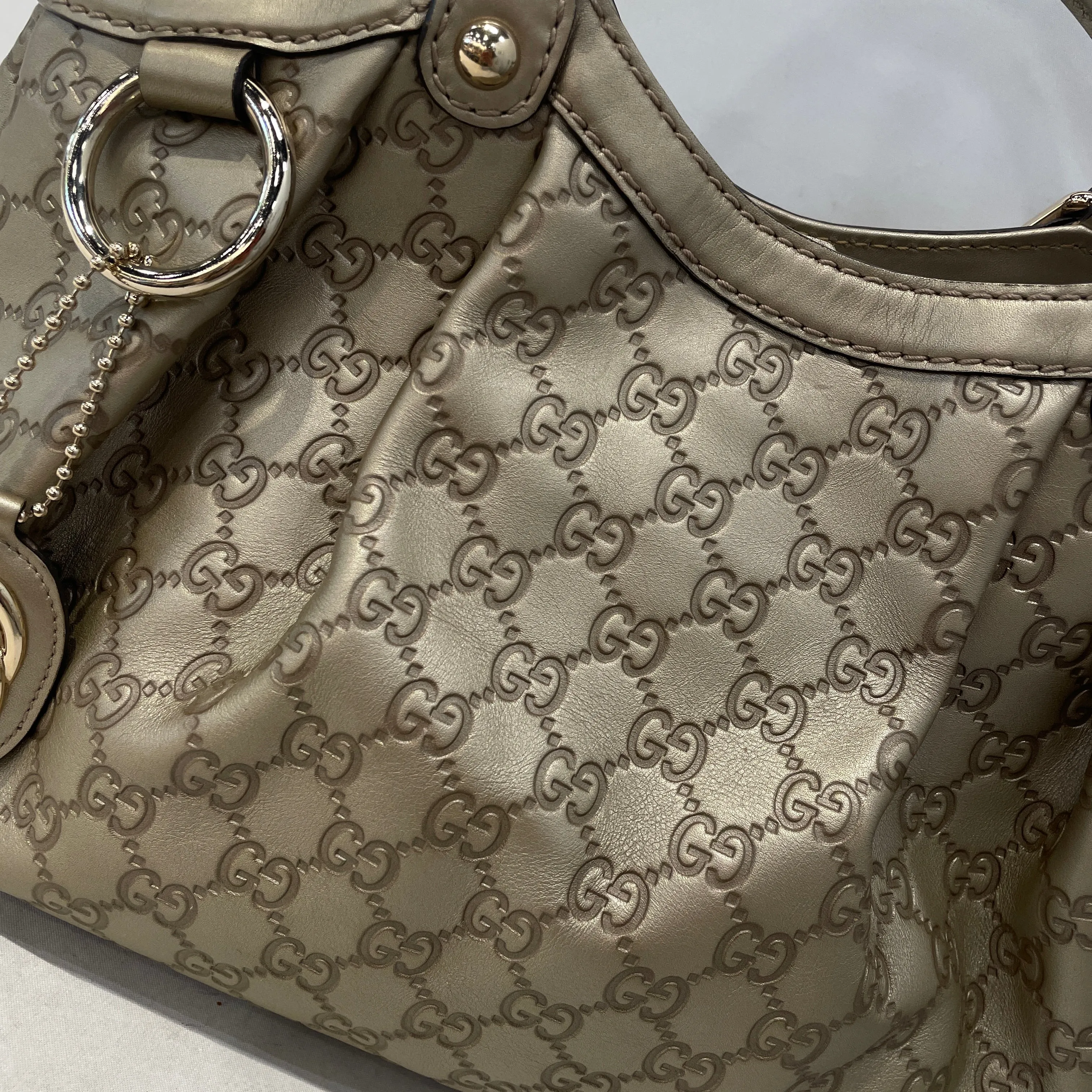GUCCI/Hand Bag/L/Monogram/MLT/GG Signature Sukey