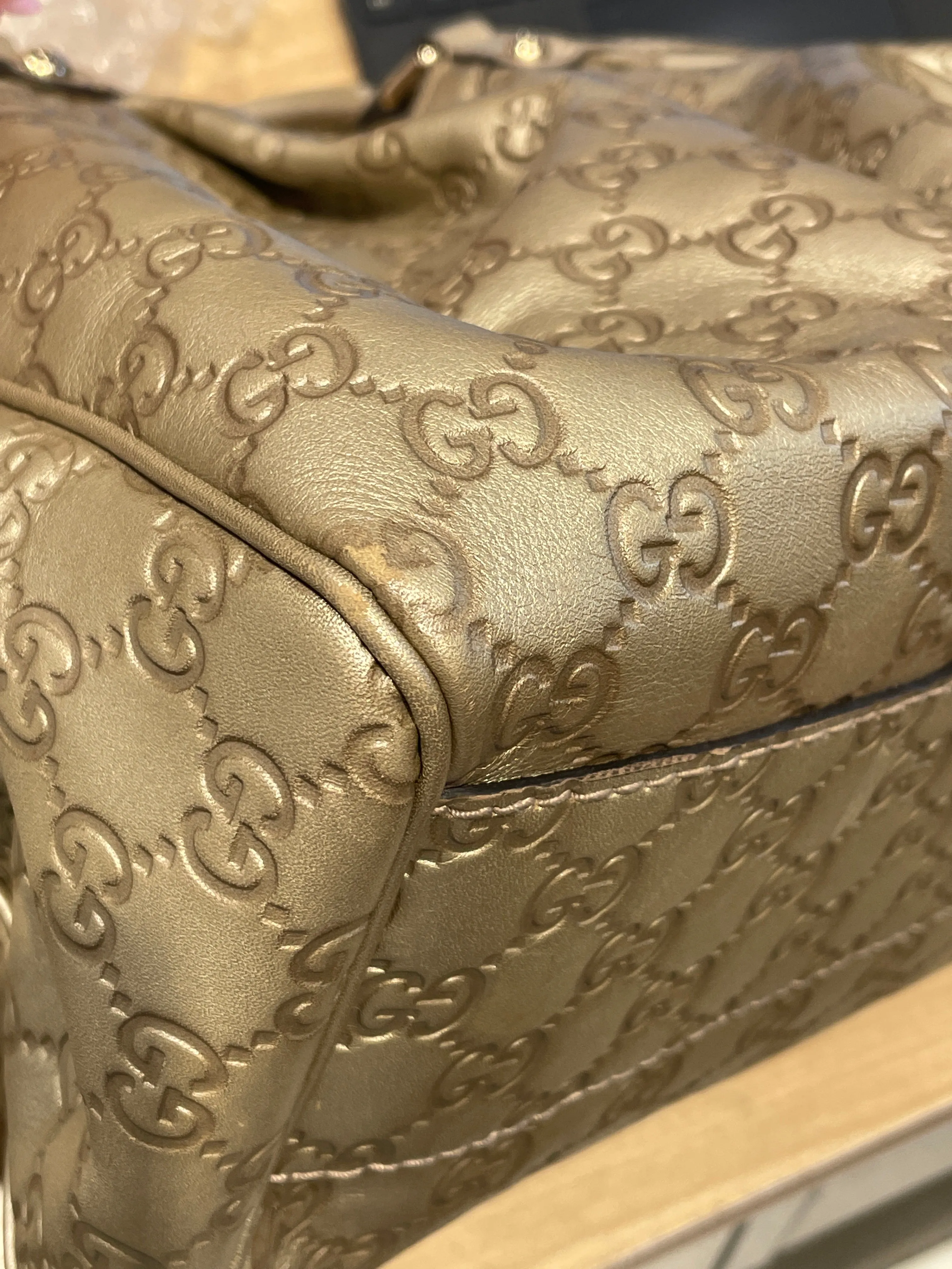 GUCCI/Hand Bag/L/Monogram/MLT/GG Signature Sukey