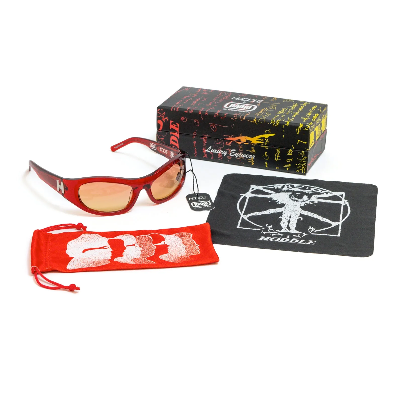 Hoddle X Radio Prestigio Glasses Red