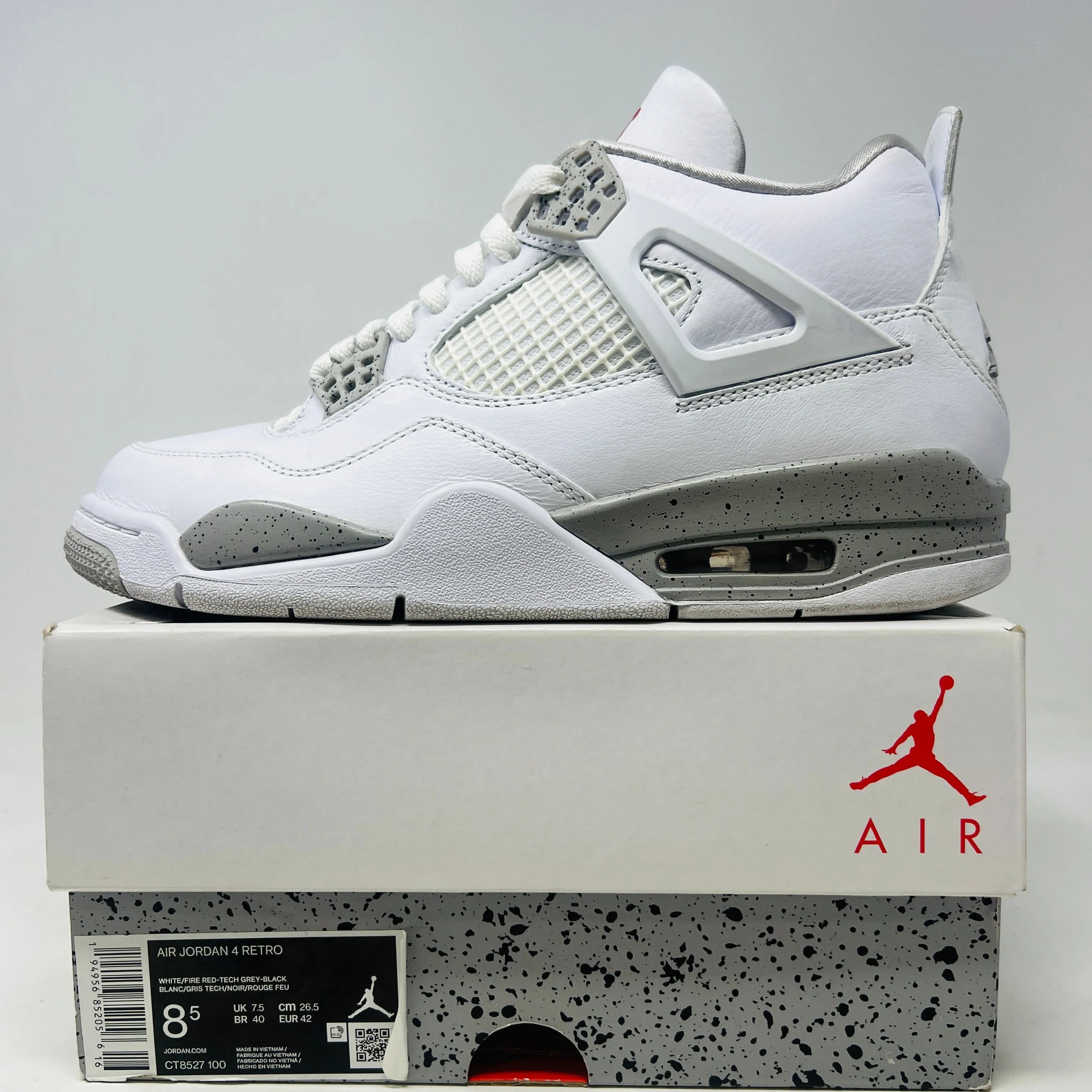 Jordan 4 Retro White Oreo