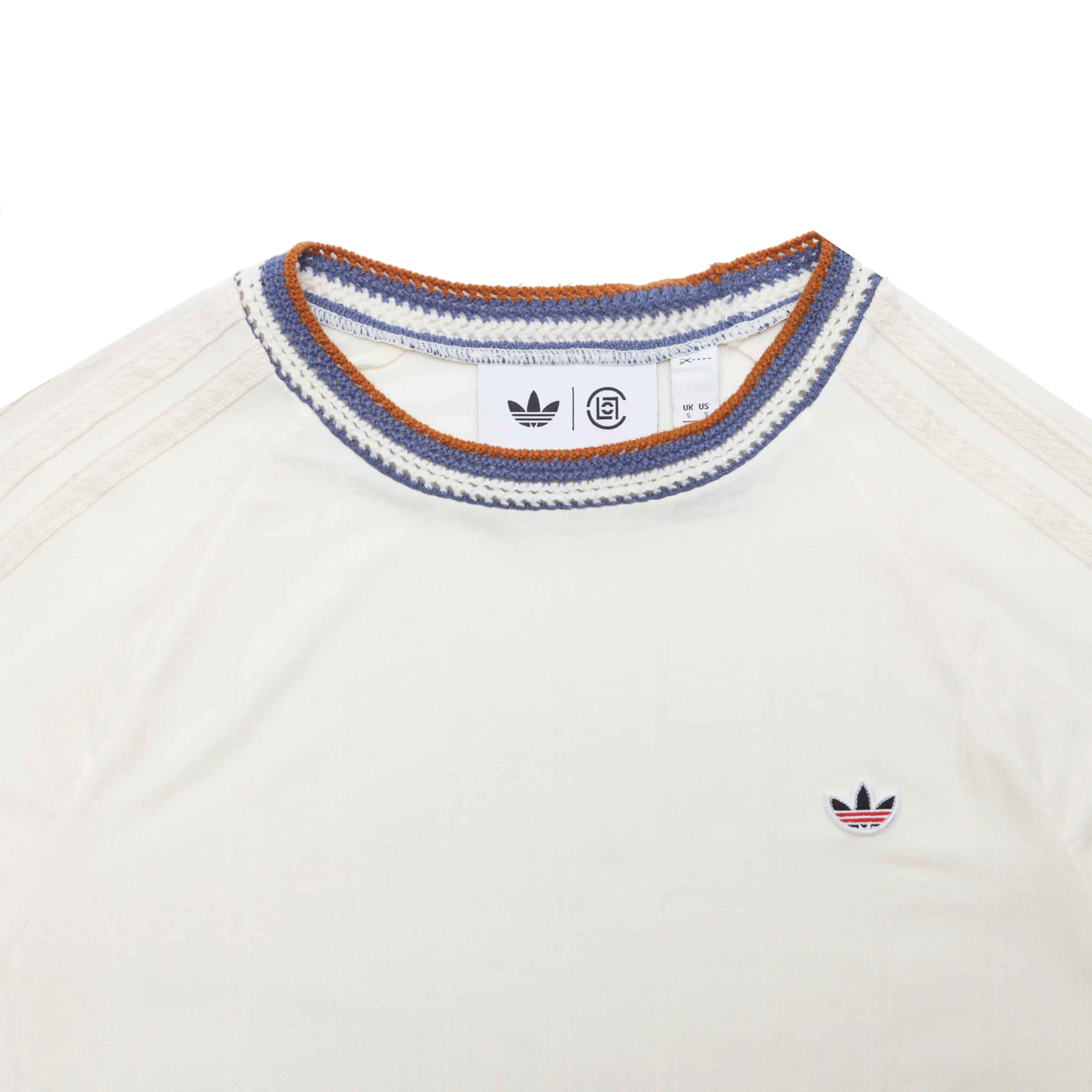 KNIT COLLAR 3-STRIPES TEE / CLOT BY EDISON CHEN