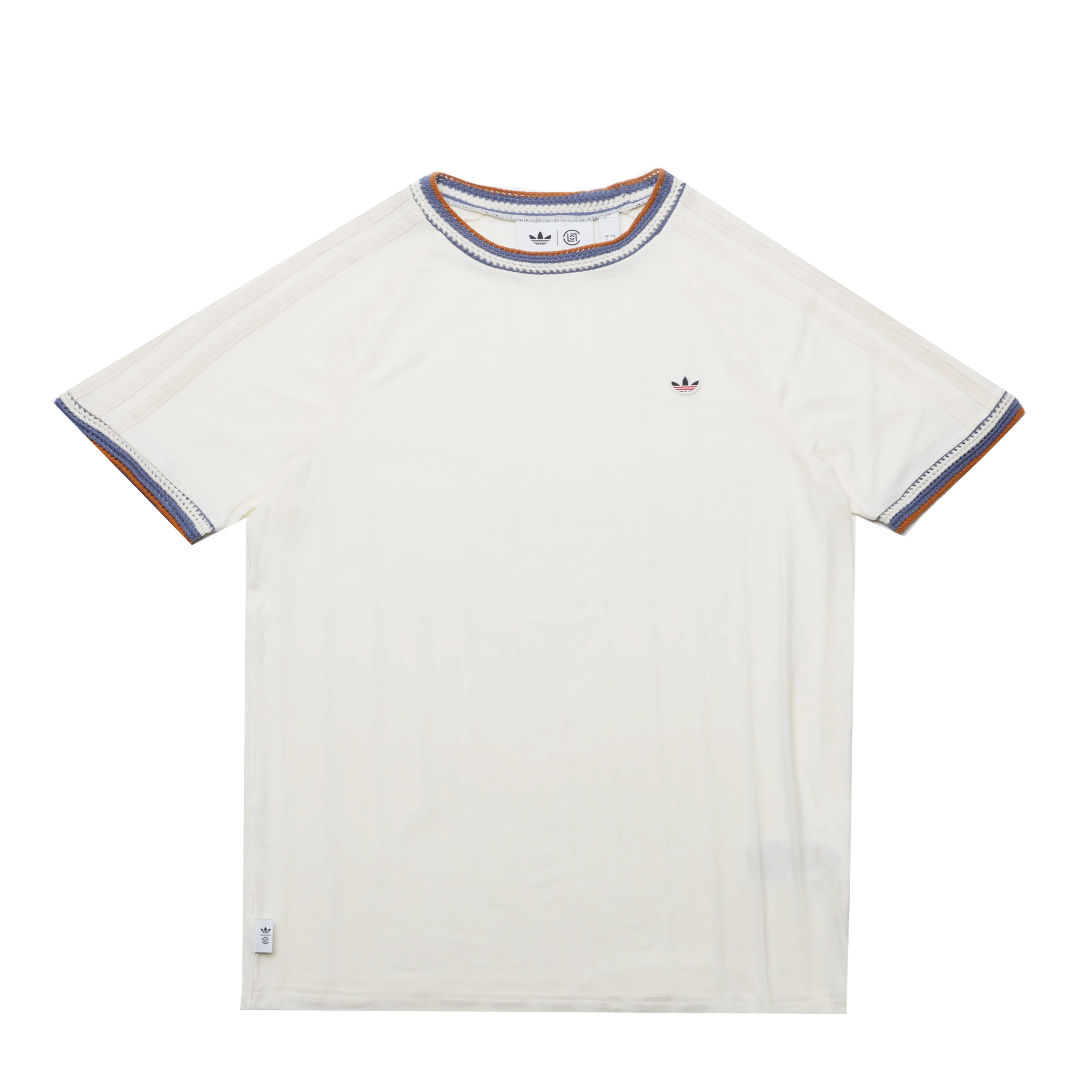 KNIT COLLAR 3-STRIPES TEE / CLOT BY EDISON CHEN