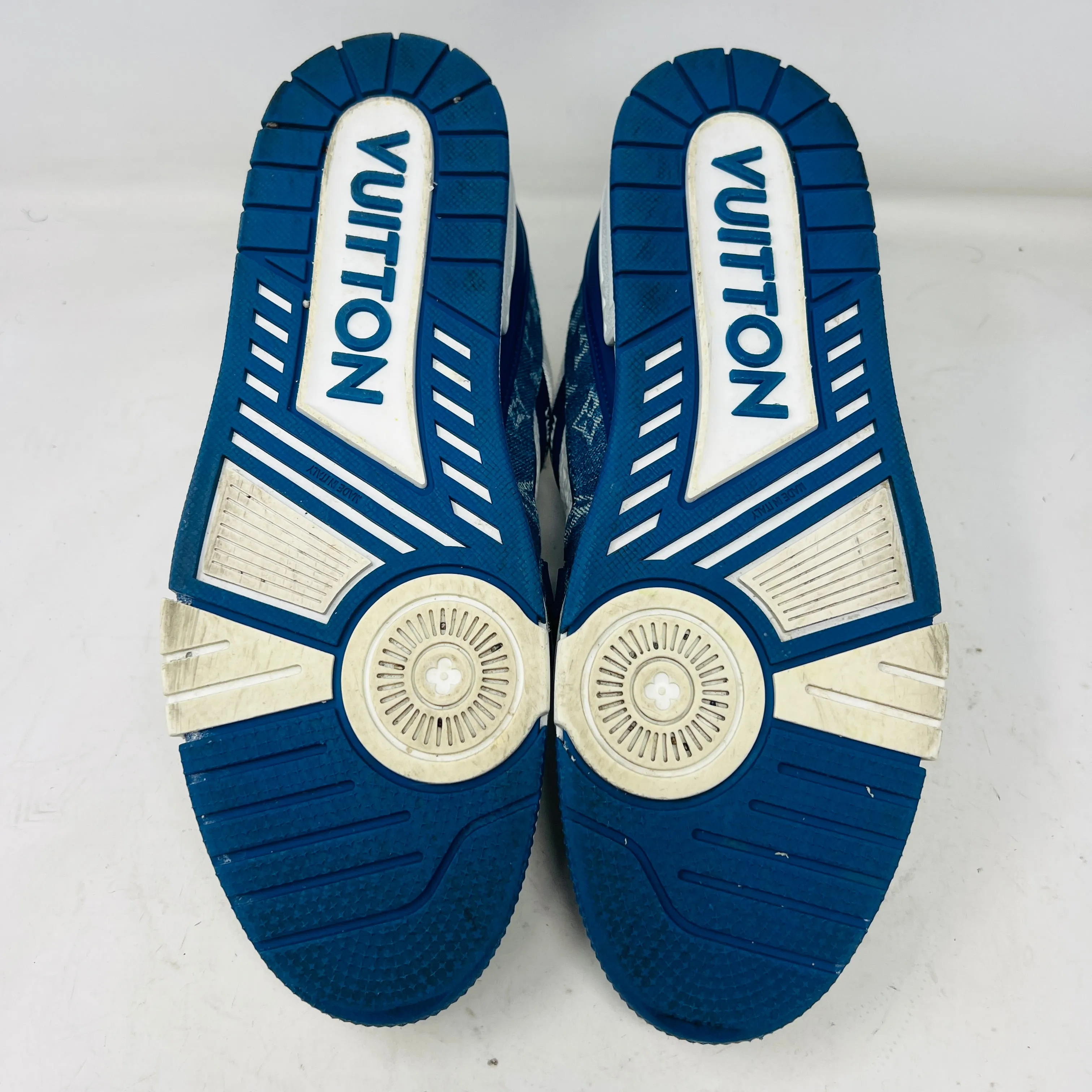 Louis Vuitton LV Trainer Monogram Denim White Blue