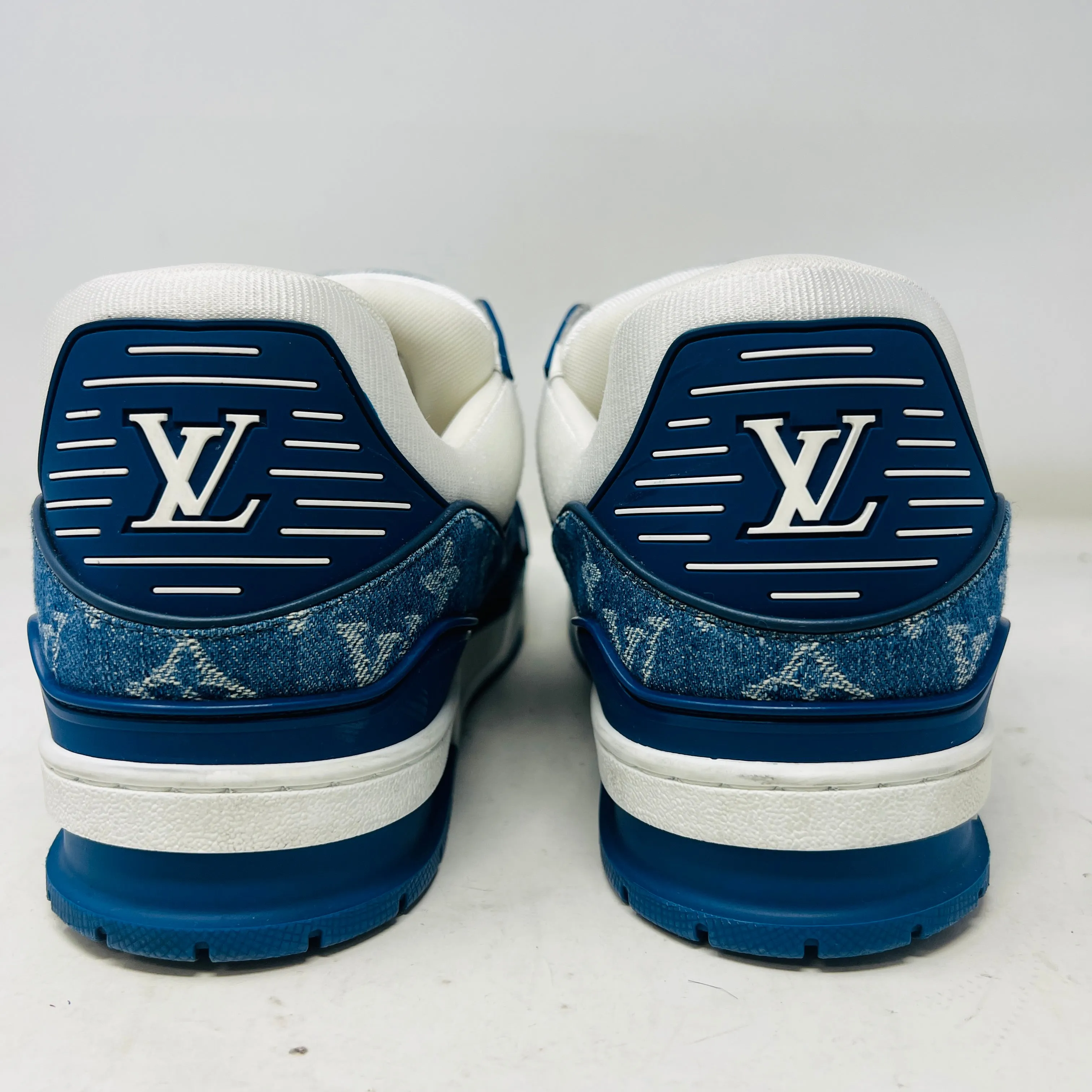 Louis Vuitton LV Trainer Monogram Denim White Blue