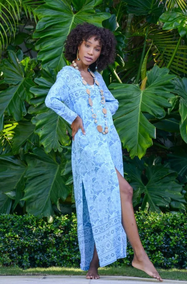 Mandarin Duster / Turquoise
