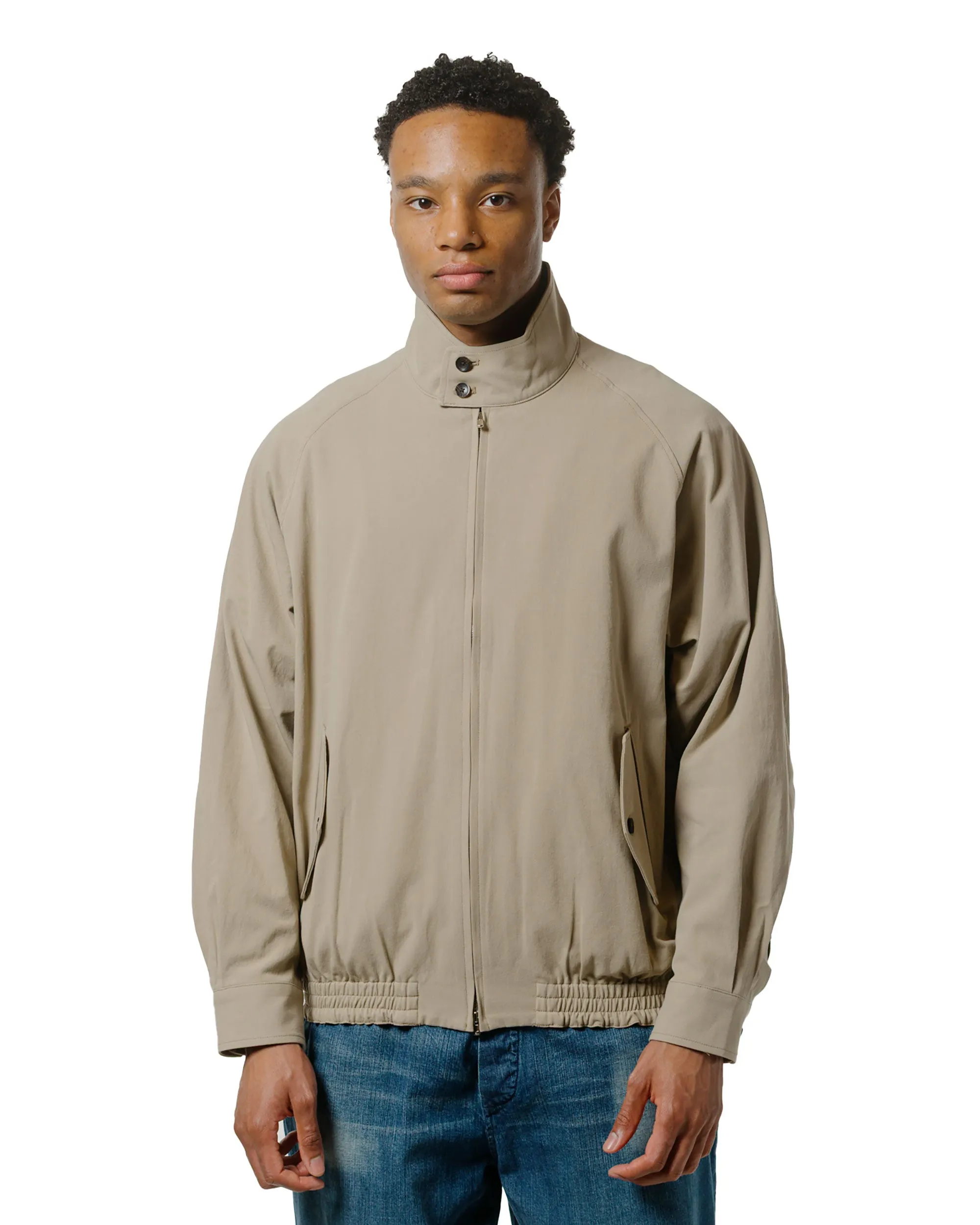 marka Dog Ear Jacket 60/2 Organic Cotton Soft Dry Chino Beige