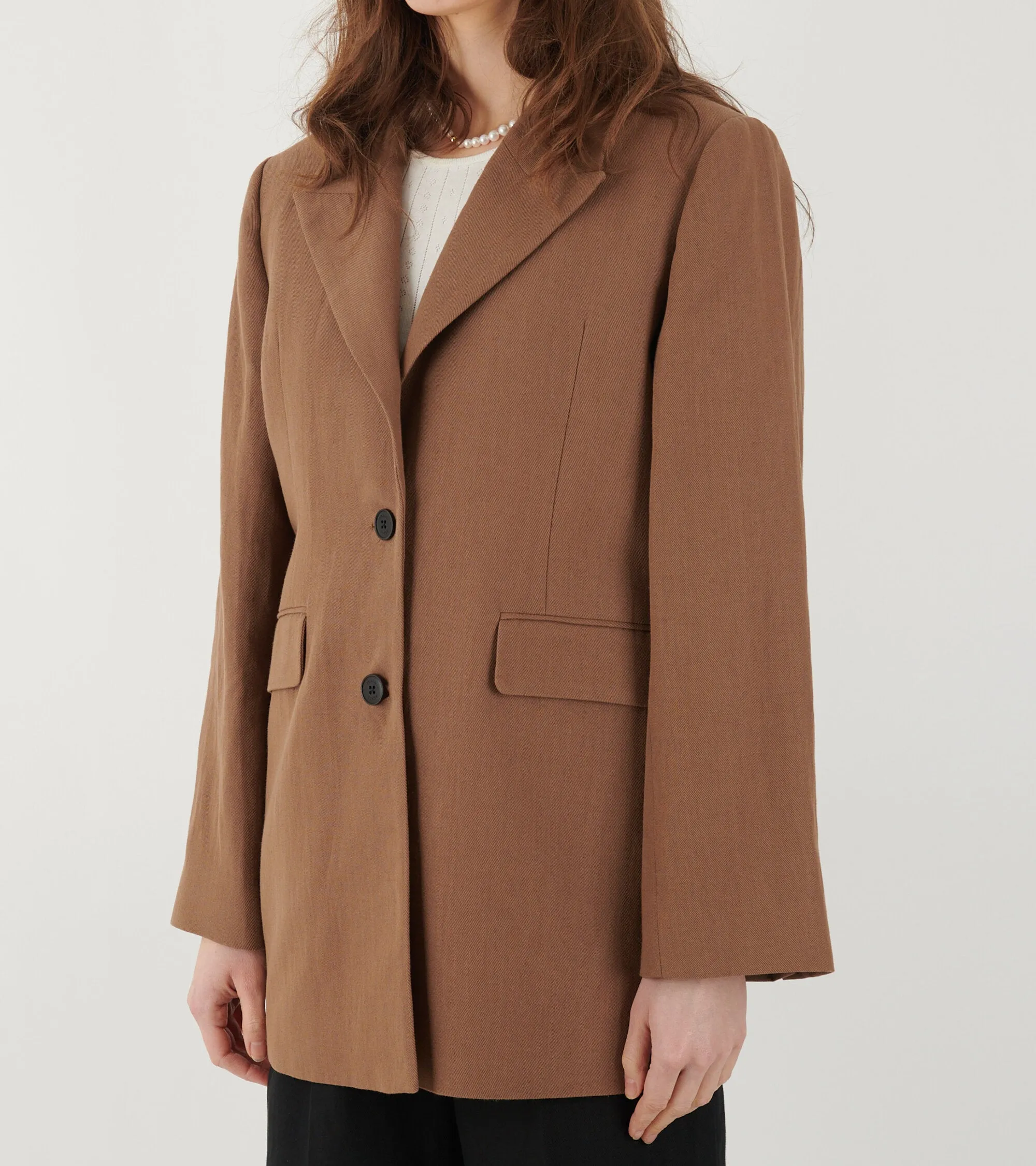 Milan Blazer Warm Brown