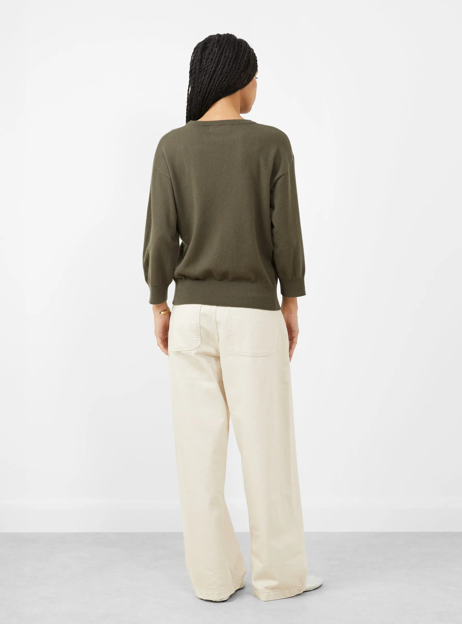 N398 Jewel Knit Jumper Army