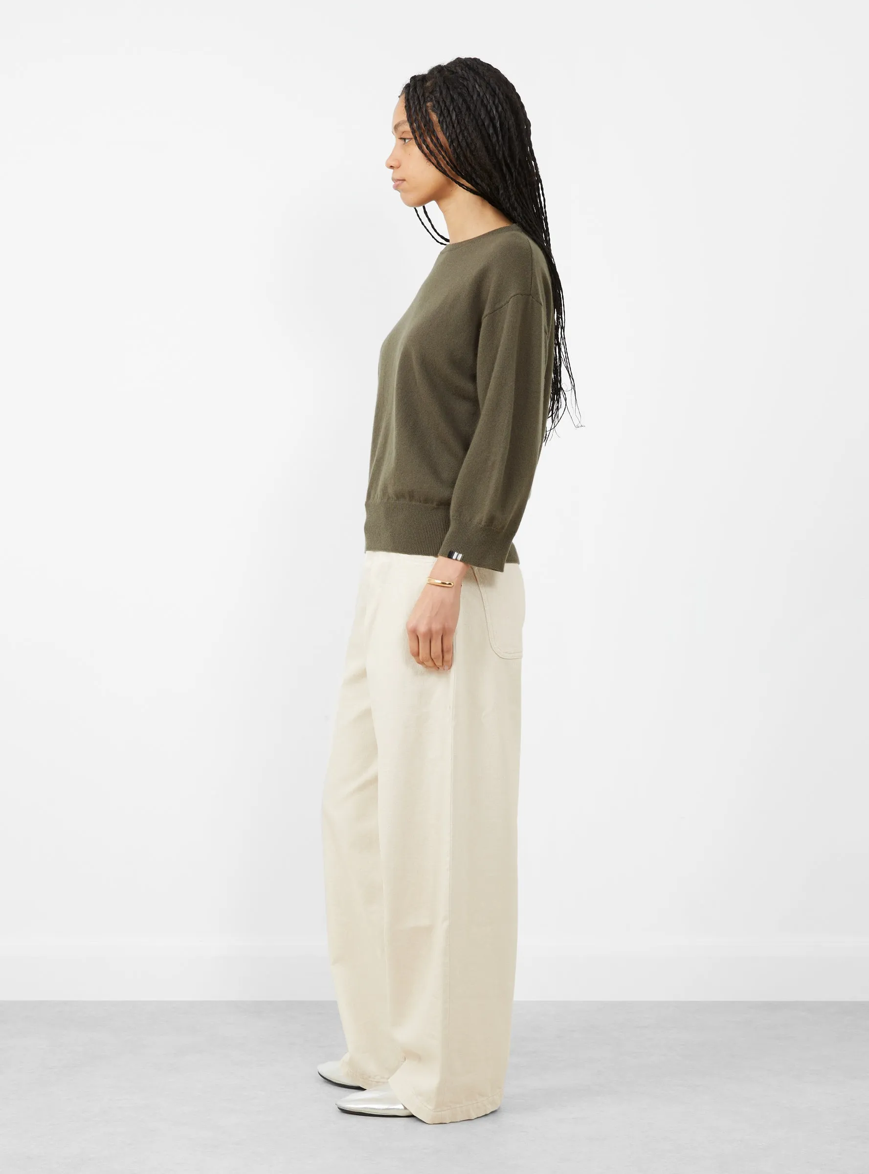 N398 Jewel Knit Jumper Army