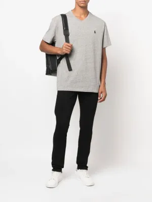 POLO RALPH LAUREN - Men Short Sleeve V-Neck Classic Fit T-Shirt