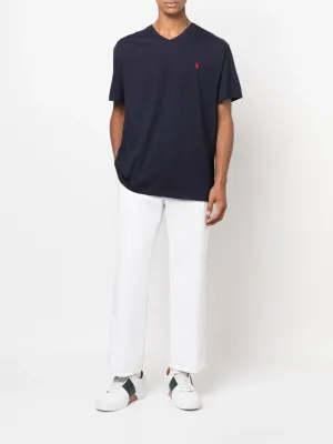 POLO RALPH LAUREN - Men Short Sleeve V-Neck Classic Fit T-Shirt