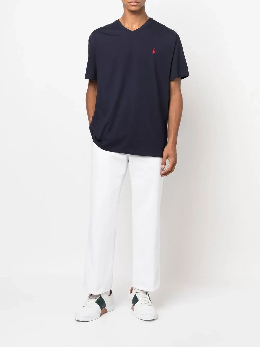 POLO RALPH LAUREN - Men Short Sleeve V-Neck Classic Fit T-Shirt