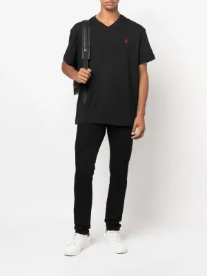 POLO RALPH LAUREN - Men Short Sleeve V-Neck Classic Fit T-Shirt