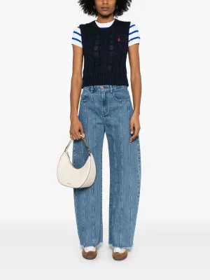 POLO RALPH LAUREN - Women Sleeveless Cable-Knit Sweater