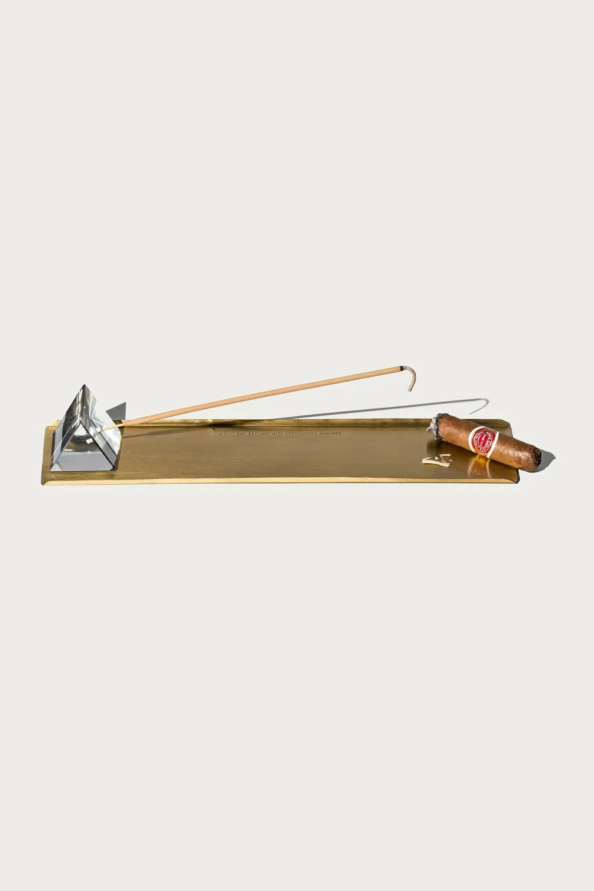 Prism Incense Holder w/ Brass Tray