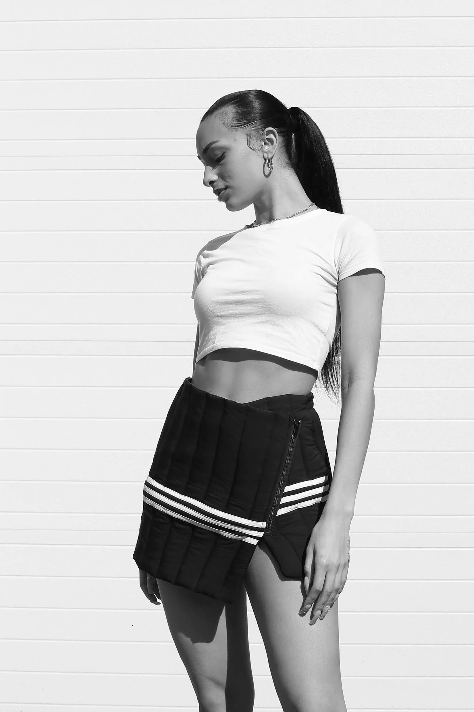 Rework Adidas Puffer Skirt - S