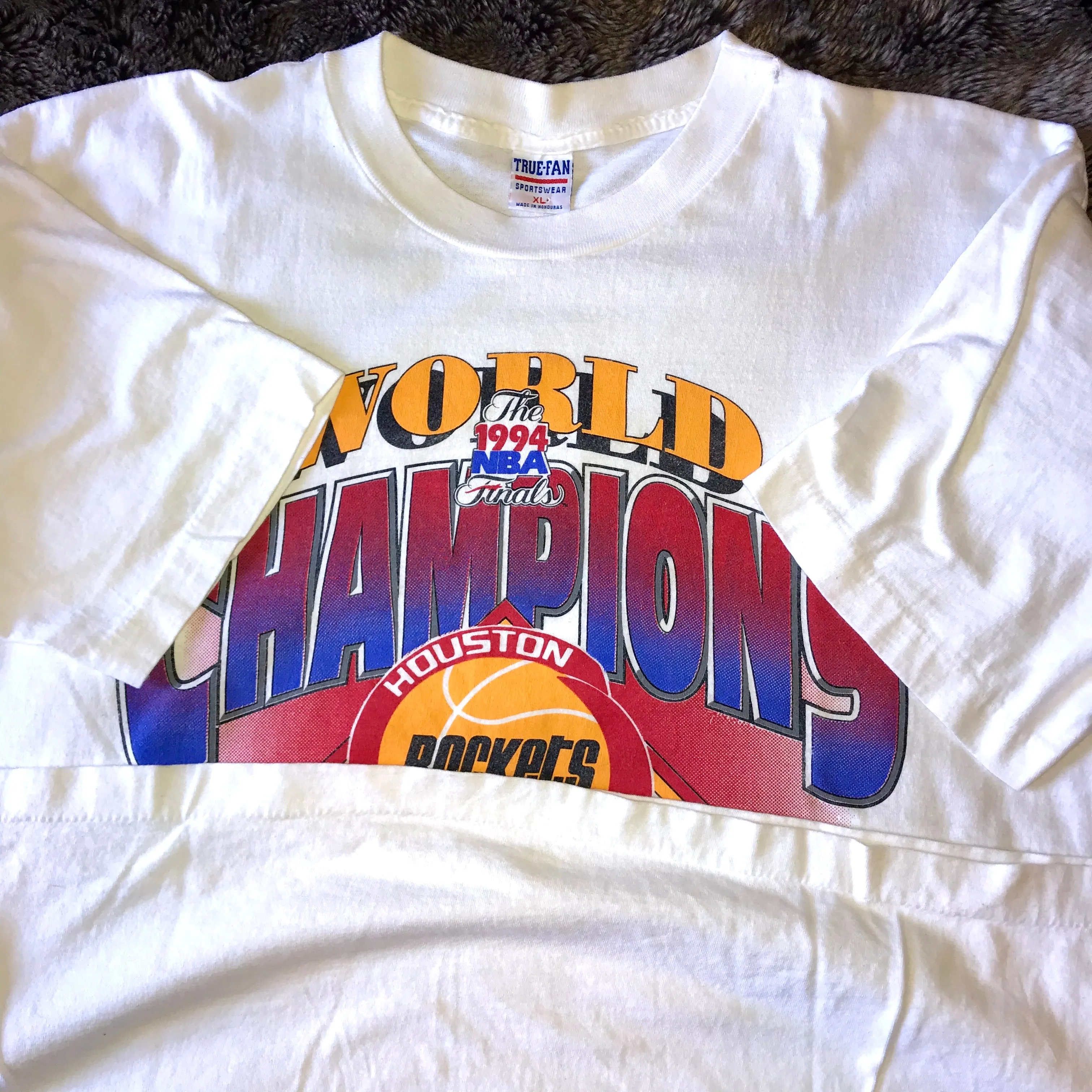 Rockets 1994 World Champions Clutch City Tee (White)