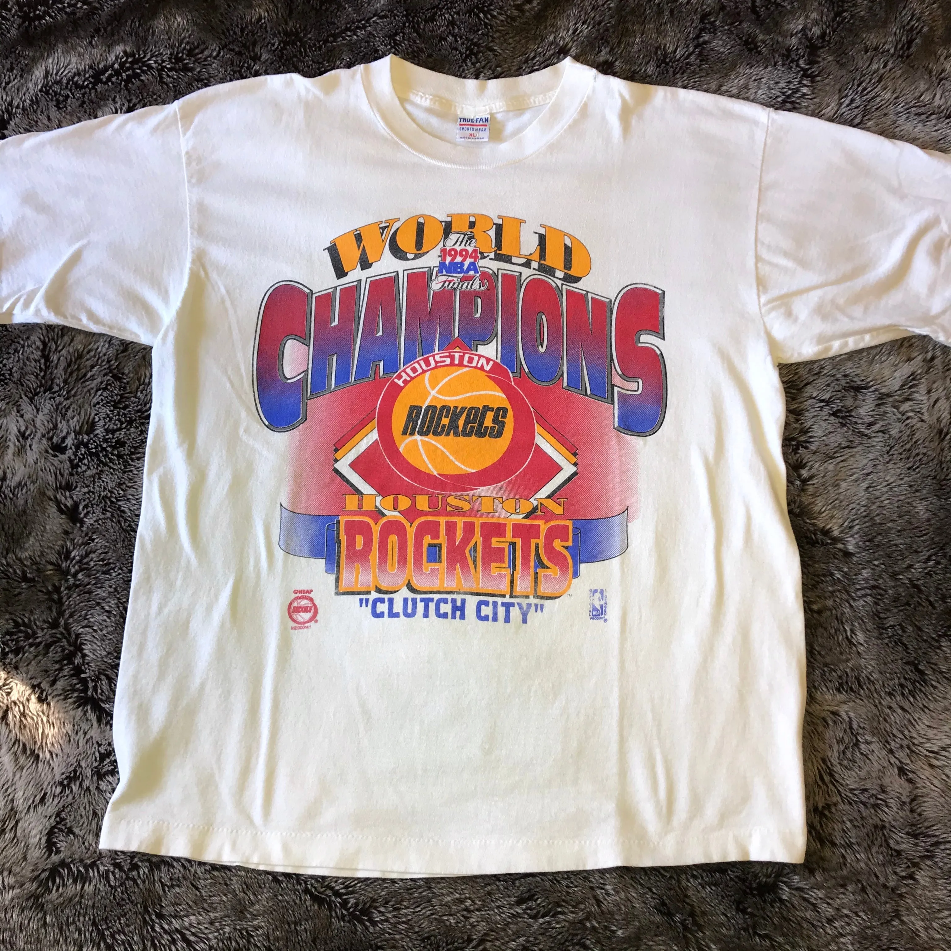 Rockets 1994 World Champions Clutch City Tee (White)
