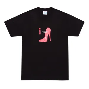 SCI-FI FANTASY RED SHOE TEE // BLACK