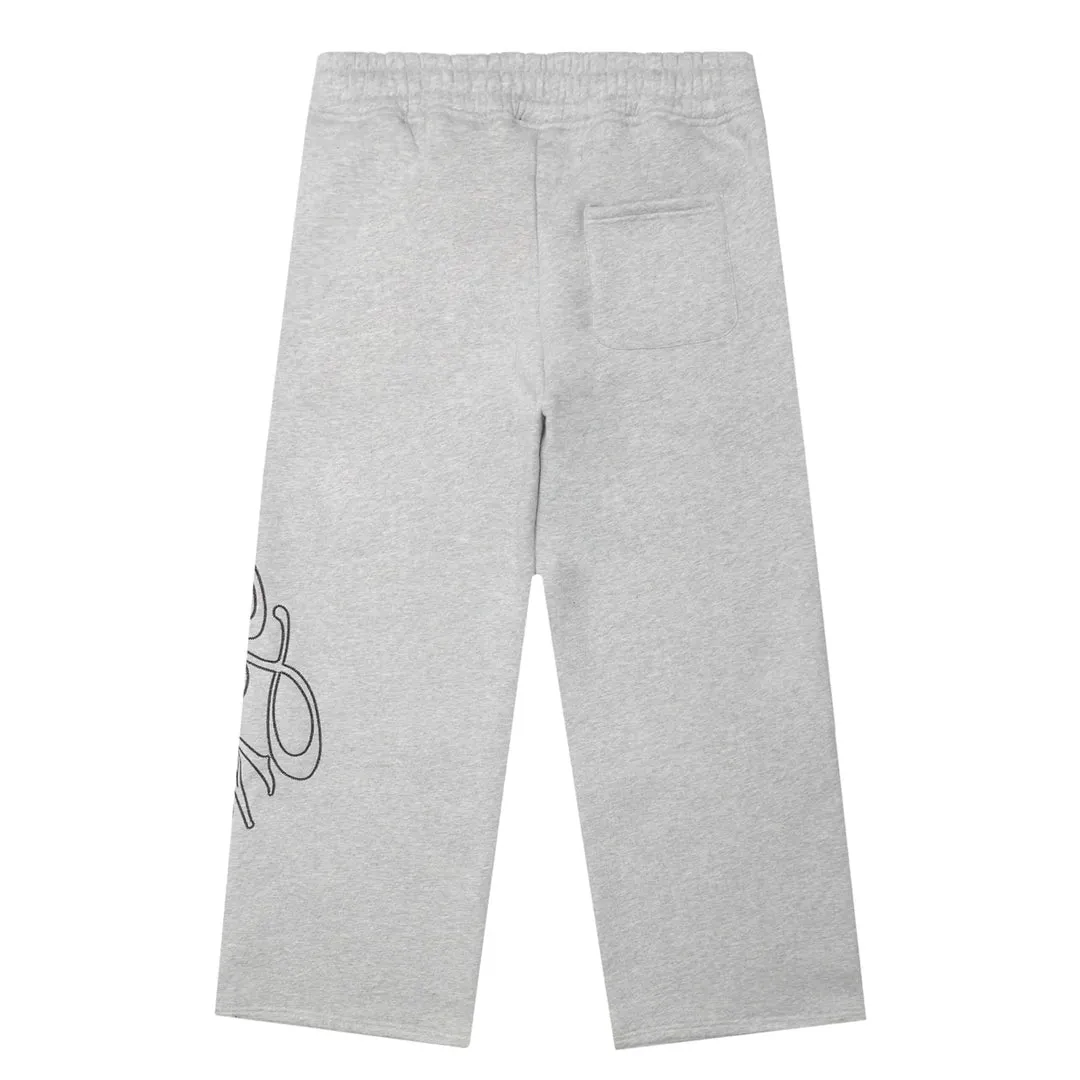 SIGNATURE WIDE PANT HEATHER GREY