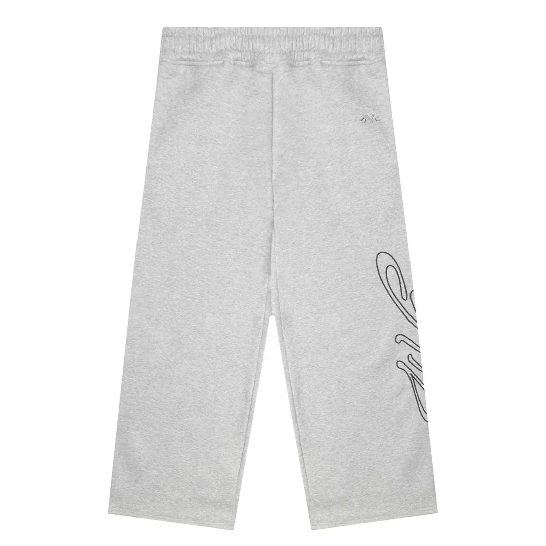 SIGNATURE WIDE PANT HEATHER GREY