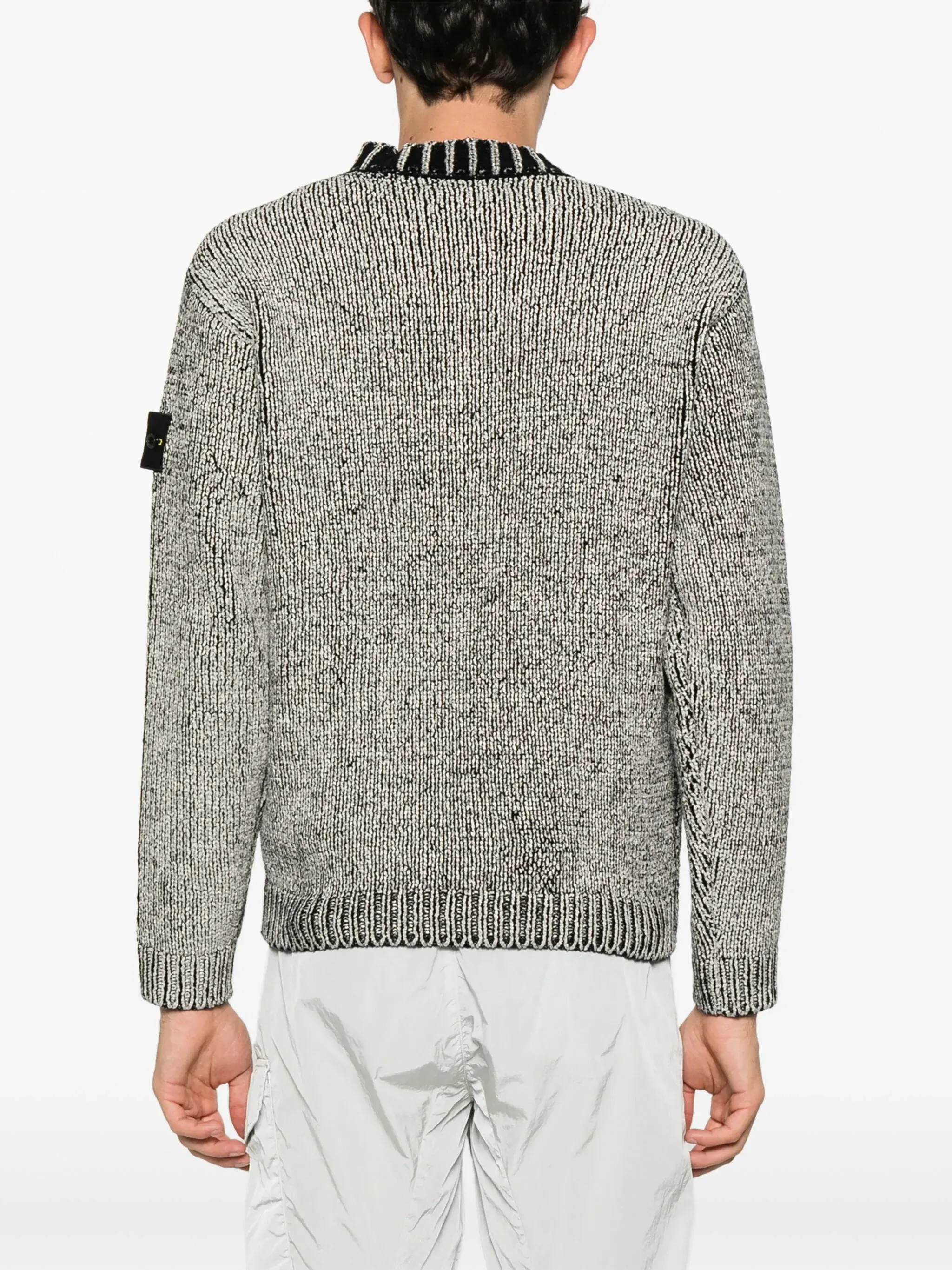 STONE ISLAND - Men Chenille Mock Neck Jumper