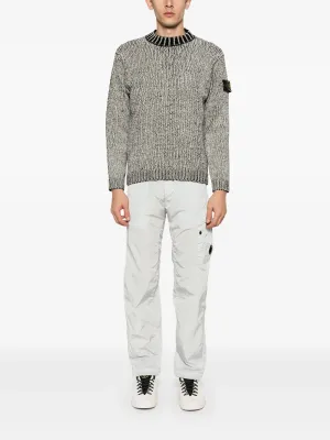 STONE ISLAND - Men Chenille Mock Neck Jumper