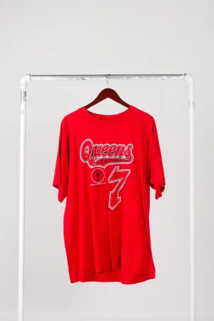Vintage 1998 School of Hard Knocks 'Queens Signature Limited Series' T-Shirt Red