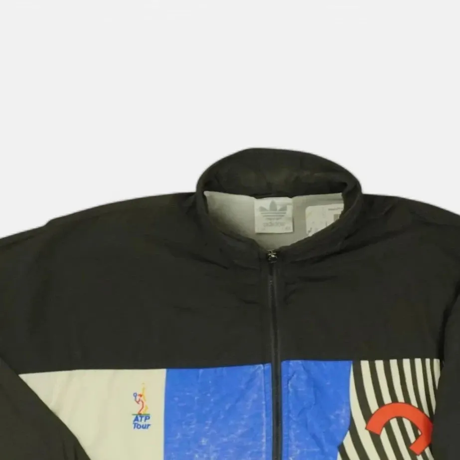 Vintage Adidas ATP Tour Black Trackjacket (XL)