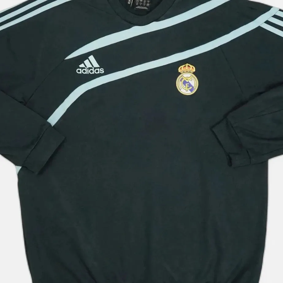 Vintage Adidas Black Real Madrid Sweatshirt (M)