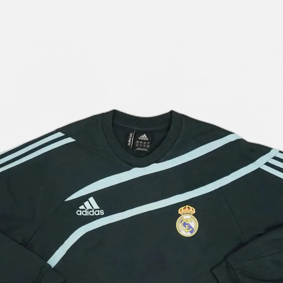 Vintage Adidas Black Real Madrid Sweatshirt (M)