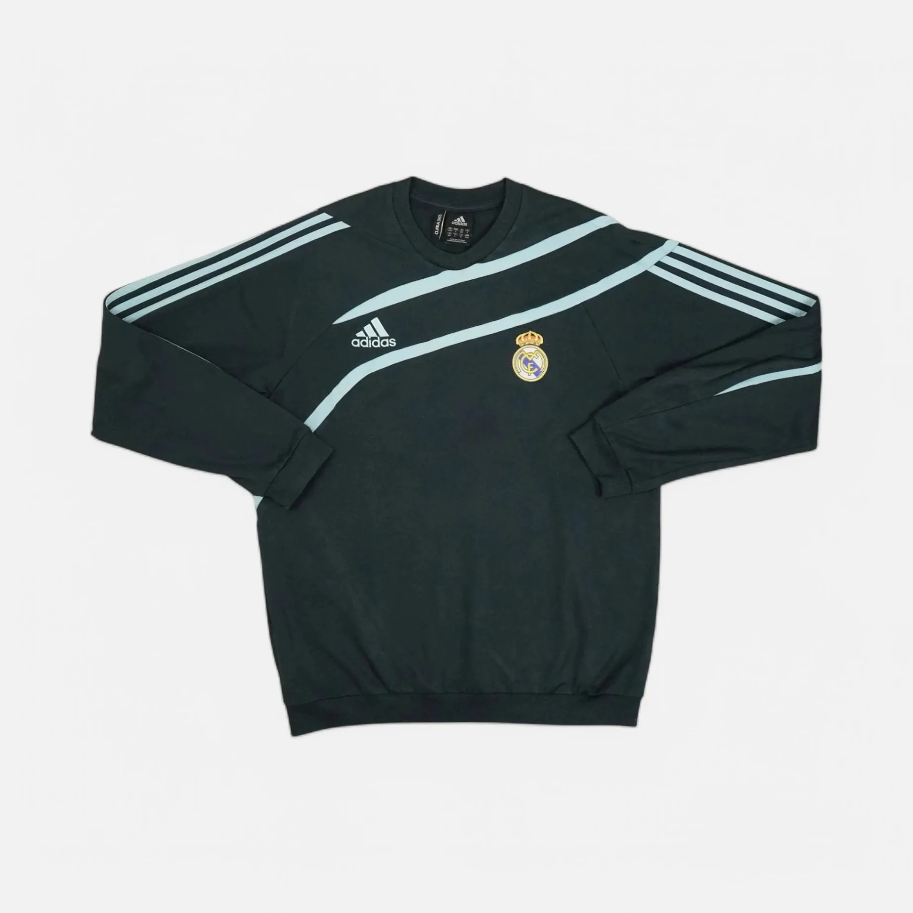Vintage Adidas Black Real Madrid Sweatshirt (M)