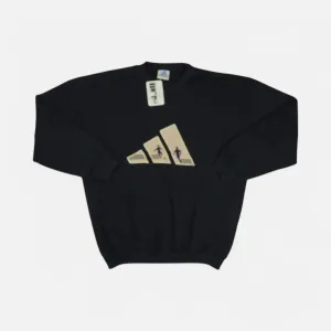 Vintage Adidas Black Sweatshirt (XL)