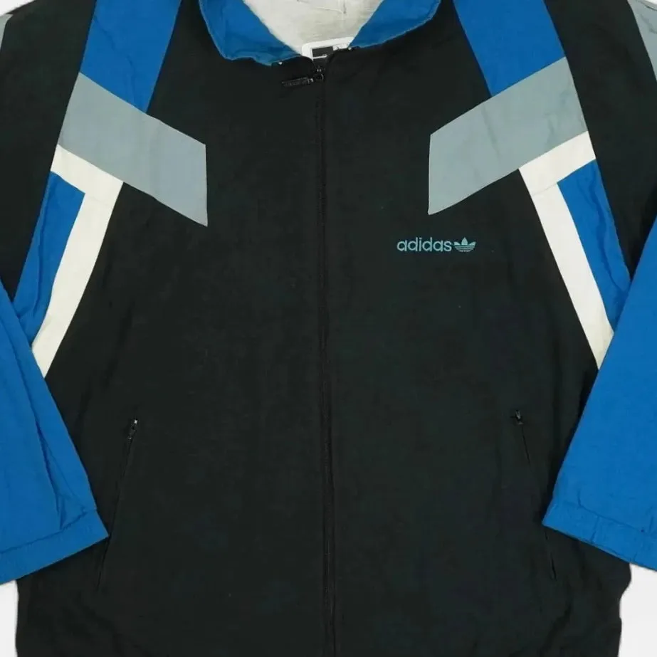 Vintage Adidas Black Trackjacket (XL)