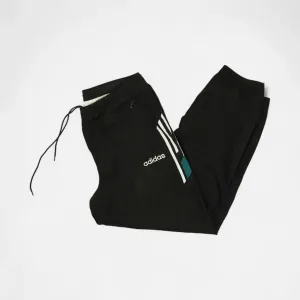 Vintage Adidas Black Trackpants (XL)