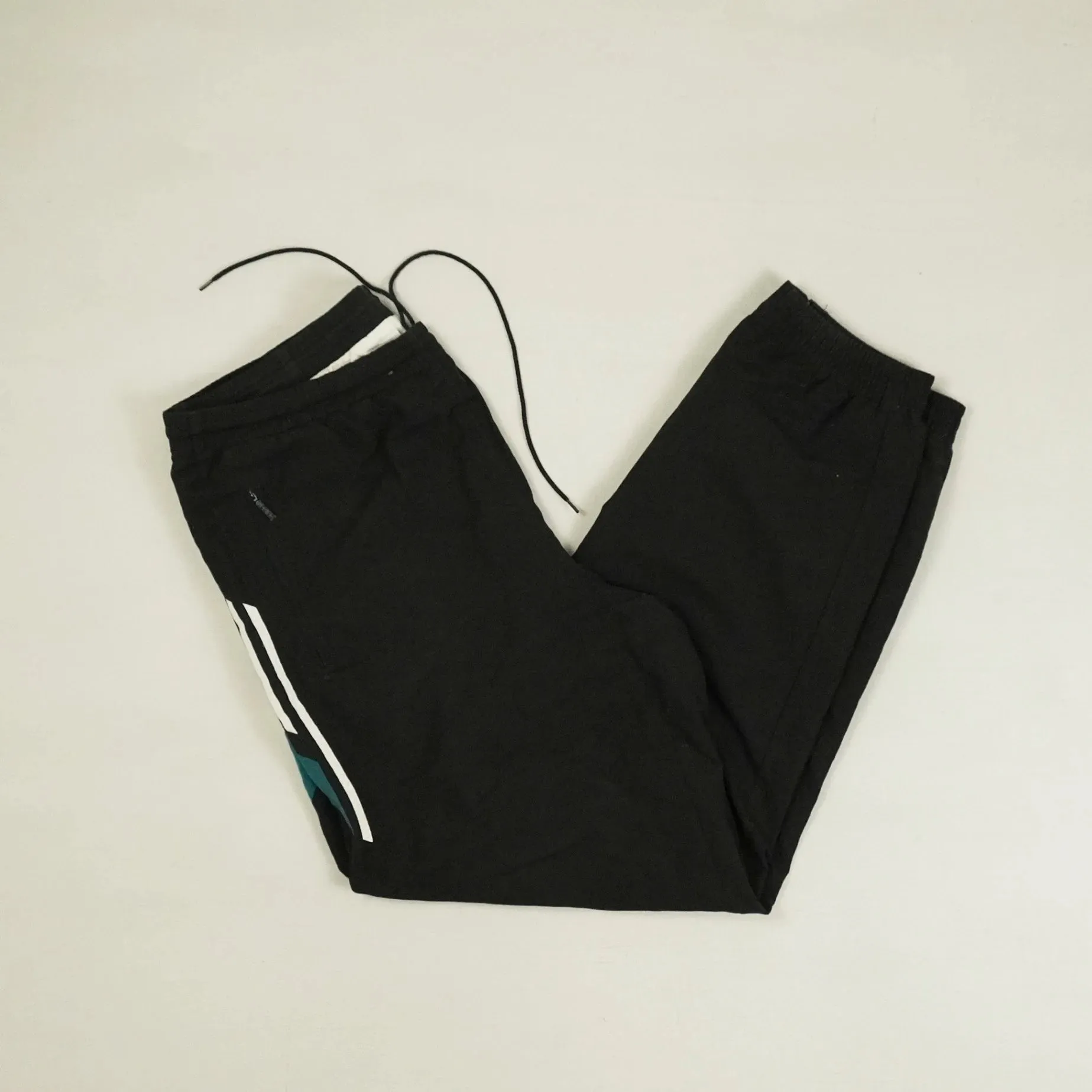 Vintage Adidas Black Trackpants (XL)