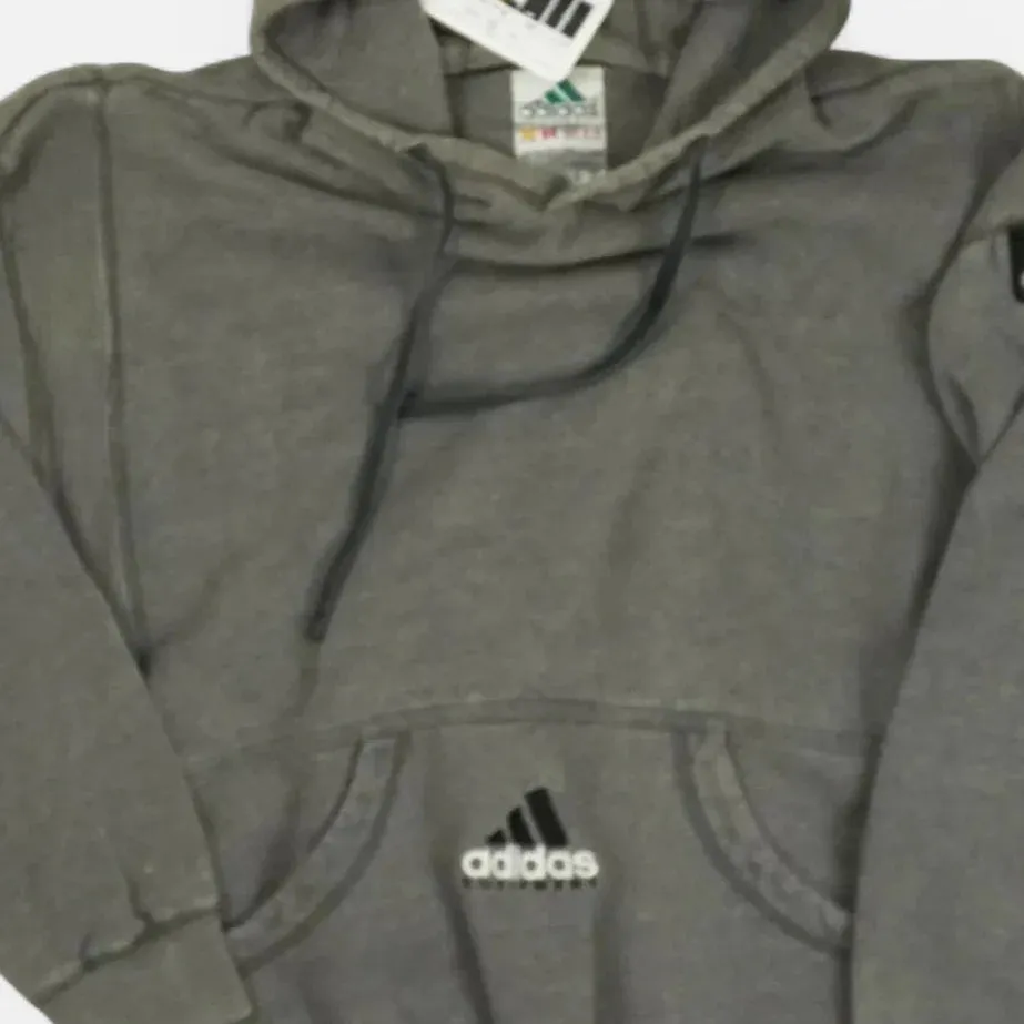 Vintage Adidas Grey Hoodie (L)