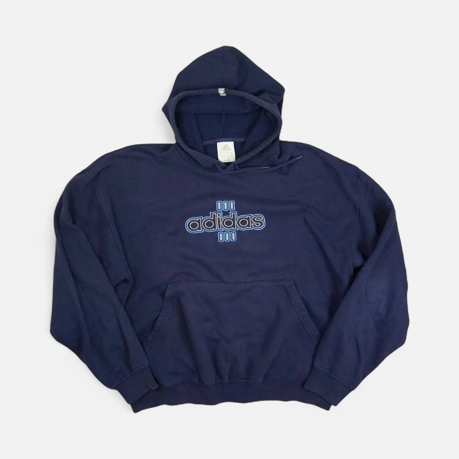 Vintage Adidas Navy Hoodie (L)