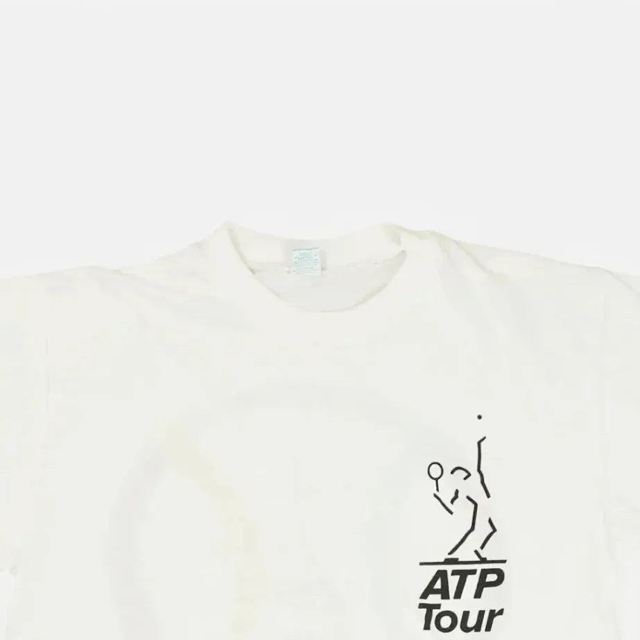 Vintage Adidas White ATP Tour T-Shirt (M)