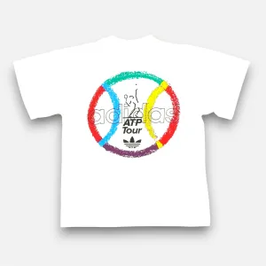 Vintage Adidas White ATP Tour T-Shirt (M)