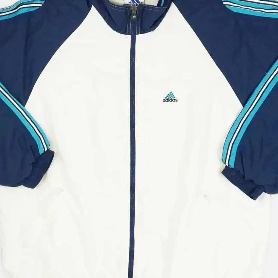 Vintage Adidas White Trackjacket (M)