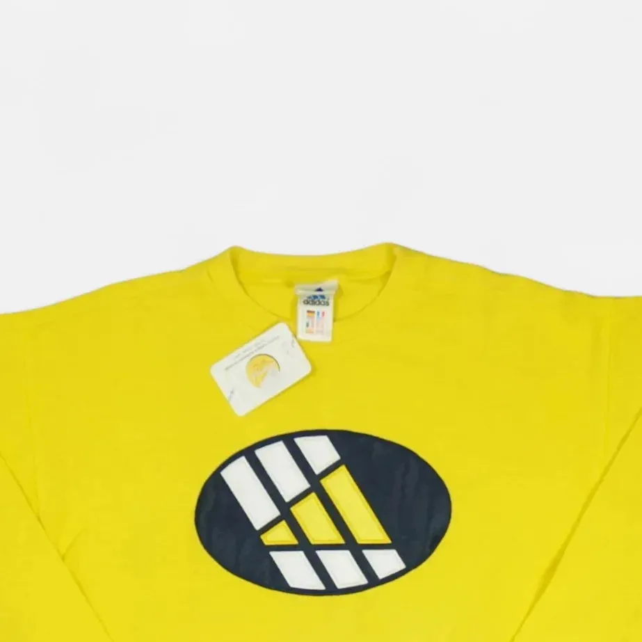 Vintage Adidas Yellow Crewneck (M)
