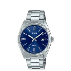 VINTAGE MTP-1302D ANALOG SILVER WATCH