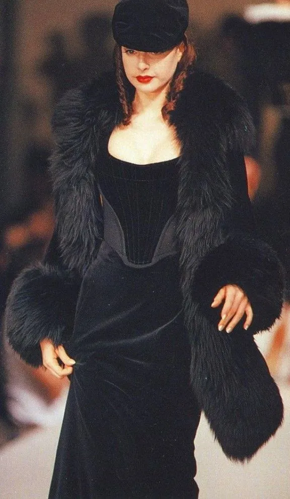 Vivienne Westwood A/W 1991 velvet corset