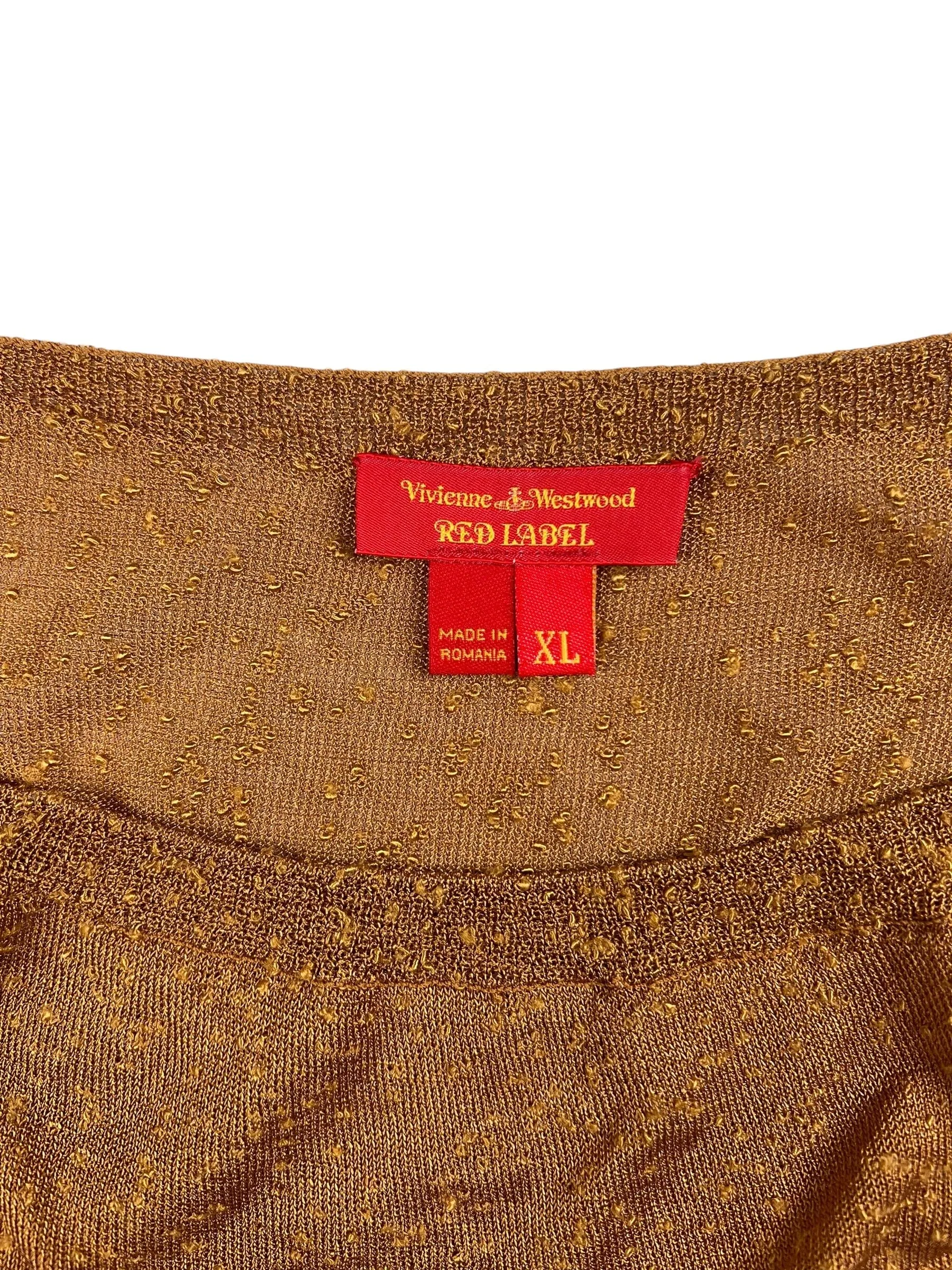 Vivienne Westwood S/S 2013 gold top