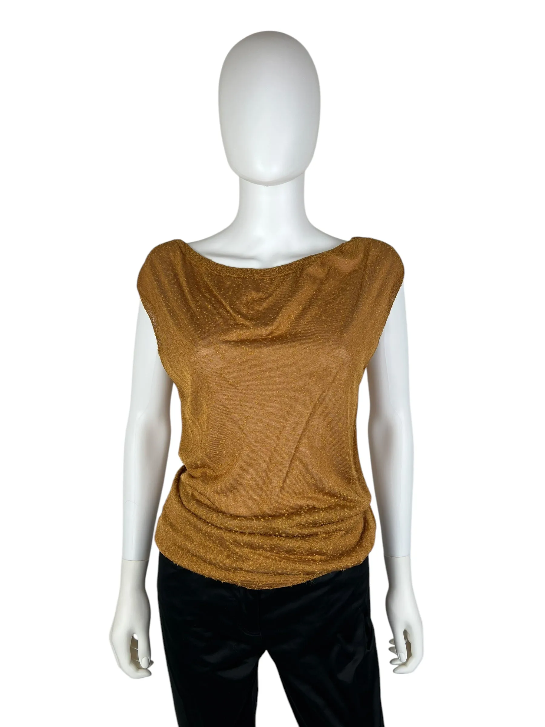 Vivienne Westwood S/S 2013 gold top