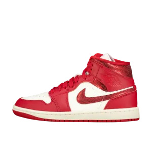 W Air Jordan 1 Mid 'Cracked Leather'
